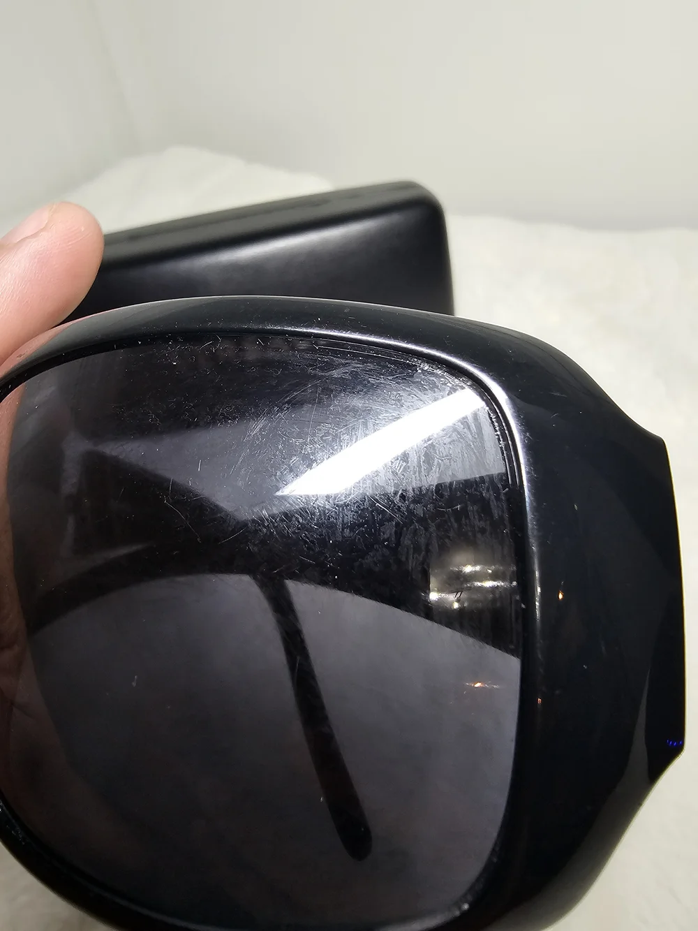 Versace Black Oversized Sunglasses
